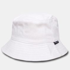 sombrero pescador blanco Lightweight Packable Bucket Hat With Curved Brim, Adjustable White Bucket Hat For Everyday, Solid Color Packable Bucket Hat For Travel, White Lightweight Bucket Hat, Casual Lightweight Brimmed Bucket Hat, Cotton Bucket Hat With Upf 50+ For Everyday, Packable Bucket Hat With Curved Brim For Travel, Lightweight Cotton Bucket Hat, One Size, Lightweight Cotton Bucket Hat, One Size Fits Most