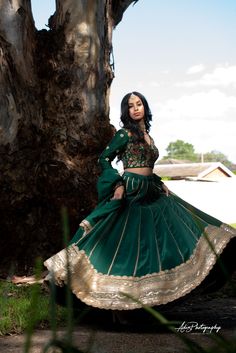 Emerald Green Lehenga Set from Gamila Collection – Panache Haute Couture Festive Fitted Anarkali Set With Embroidered Sleeves, Eid Festive Anarkali Set With Embroidered Sleeves, Traditional Sharara With Embroidered Sleeves For Diwali, Festive Eid Anarkali Set With Embroidered Sleeves, Festive Long Sleeve Anarkali Set With Embroidered Sleeves, Diwali Traditional Drape Set With Embroidered Sleeves, Bollywood Festive Anarkali Set With Embroidered Sleeves, Festive Bollywood Anarkali Set With Embroidered Sleeves, Green Anarkali Long Sleeve Choli