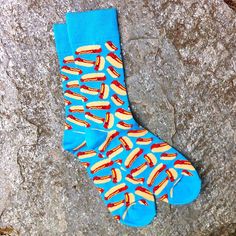 If there's one thing we like more than a hotdog, it's 100 hot dogs on socks! Hot Dog socks anyone? Heart Socks, Dog Socks, Absolutely Fabulous, Cool Socks