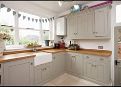 the kitchen is clean and ready for us to use in its new owner's home