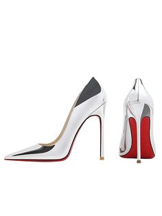 Luxury Red Bottom Pumps - Red Bottom Pumps, Silver Pumps, Red Bottom, Pump Types, Red Sole, Cherry On Top, Red Bottoms, Fashion Seasons, Chic Woman