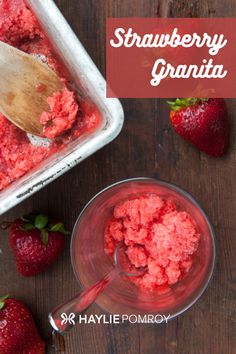 Haylie Pomroy's Strawberry Granita Watermelon Granita, Fast Metabolism Recipes, Fmd Recipes, Fast Metabolism Diet Recipes, Metabolic Diet Recipes, Metabolism Diet, Sliced Strawberries, Metabolic Diet, Fast Metabolism Diet