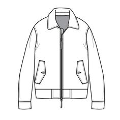 DOUBLE METAL ZIPPER Flat Sketch for Wind Breaker Jacket Flat template Jacket Flat Sketch, Jacket Collar, Blouson Jacket, Women's Henley, Fashion Illustration Sketches, Jacket Fashion, Sports Hoodies, Fashion Line