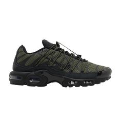 Find NIKE Air Max Plus Utility 'medium Olive on Editorialist. Air Max Plus Utility 'Medium Olive' Nike Tn, Mens Nike Shoes, Nike Air Max Plus, Air Max Plus, Air Max, Nike Air Max, Olive Green, Nike Shoes, Nike Air