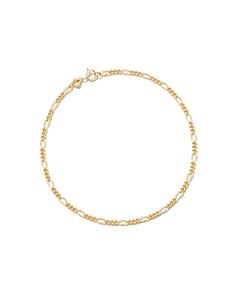 Add some distinctive style to your wrist with the Figaro Chain Bracelet in 14k Yellow Gold. A timeless jewelry style known for its alternating short and long links, this dainty bracelet will bring instant flair to your look.,Metal14k Yellow GoldClosureSpring Ring ClaspSize8 L, 0.50L ExtenderDue to the one-of-a-kind nature of the medium, exact colors and patterns may vary slightly from the image shown.} | Kendra Scott Figaro Chain Bracelet in | 14K Yellow Gold Kendra Scott Store, Dainty Bracelet, White Bracelets, Figaro Chains, Fashion Portfolio, Figaro Chain, Dainty Bracelets, Grad School, Gold Bracelet Chain