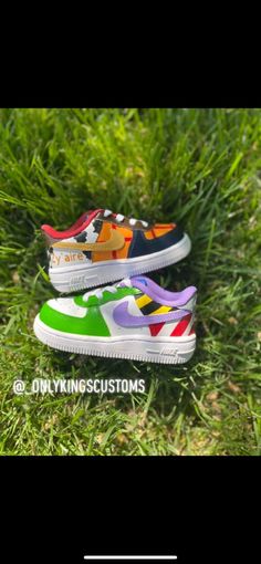 Hello :) My custom handmade ToyStory AF1's are made to order.  Turn around time is 1-2 weeks.  All shoes come in their original box, all painted with Angelus Paint, shoes will be water protected and all finished with a Finishing coat to keep the shoes protected.  Please contact my shop for any questions or concerns. Thank you Custom Green Sneakers With Round Toe, Custom Hand Painted Green Sneakers, Hand Painted Multicolor Custom Sneakers With Round Toe, Customized Round Toe Sneakers, Multicolor Hand Painted Custom Sneakers With Round Toe, Custom Low-top Sneakers For Gift, Customizable Green Sneakers With Round Toe, Custom Low-top Sneakers As Gift, Playful Multicolor Custom Sneakers With Round Toe