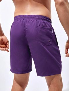 Get ready for some summer fun with our Plain Classic Drawstring Pocket Shorts. Designed with a drawstring and pocket, these shorts combine functionality and style. Made from high-quality polyester fabric, they provide comfort and durability all season long. Features: Pattern Type: Plain Details: Drawstring, Pocket Type: Bottoms Bottom Type: Shorts Fabric: Non-Stretch Composition: 100% Polyester Care Instructions: Machine wash, do not dry clean Body: Lined Size Chart ( Inches ): Size US Bottoms L Solid Drawstring Shorts For Outdoor, Outdoor Bottoms With Pockets For Beach Season, Outdoor Swim Trunks With Functional Drawstring, Solid Color Shorts With Functional Drawstring, Solid Color Nylon Shorts With Functional Drawstring, Outdoor Shorts With Functional Drawstring, Solid Color Drawstring Shorts For Beach Season, Solid Drawstring Shorts For Beach Season, Beach Season Solid Color Shorts With Drawstring