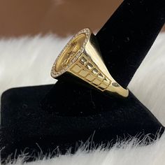 This product is avalilable to pick up in our Doral store.Features:Karat: 14K Gold.Color: Yellow Gold.Weight: 9,3grRing Size: 11 Oval Gold-plated Rings Hallmarked, Oval Gold Plated Rings Hallmarked, Gold Signet Ring With Diamond Accents In 14k Gold, 14k Gold Cluster Ring With Vs Clarity, Gold Diamond Cluster Ring Stamped 14k, Yellow Gold Diamond Engraved Ring Fine Jewelry, Yellow Gold Engraved Diamond Ring, Engraved Yellow Gold Diamond Ring In Fine Jewelry Style, Luxury Gold Oval Cluster Ring