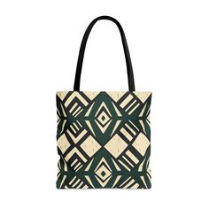 Afrocentric Abstract Art Tote Bag | African Ankara Cloth Inspired Tote| Ethnic Mud Cloth Tote Bag| Brown Black Woman Tote | Black Owned Proudly show off your culture and sense of style in this stylish tote bag printed on both sides.  Please note that the top does not zip up, it is an open tote bag. See our other bags here: https://www.etsy.com/shop/BIPOCAdventuring?ref=seller-platform-mcnav&section_id=42704610 This practical, high-quality tote bag is available in three sizes. All-over print prov Geometric Pattern Travel Bag Rectangular, Artistic Green Rectangular Shoulder Bag, Artistic Green Tote Shoulder Bag, Artistic Green Tote Bag, Green Square Bohemian Bag, Artisan Green Shoulder Bag As Gift, Artisan Square Shoulder Bag As Gift, Artisan Square Shoulder Bag As A Gift, Artisan Green Rectangular Shoulder Bag