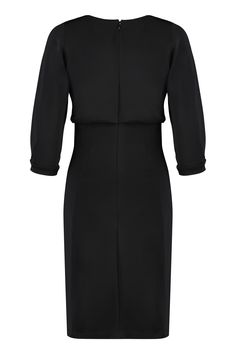 50% Viscose, 42% Polyamide, 8% Elastane Formal A-line Viscose Midi Dress, Tailored A-line Dress For Semi-formal Occasions, Elegant Midi Dress With Fitted Waist For Evening, Fitted Long Sleeve Midi Dress For Formal Occasions, Elegant Fitted Waist Midi Dress For Evening, Elegant Long Sleeve Midi Dress With Fitted Waist, Formal Long Sleeve Midi Dress With Fitted Waist, Chic Semi-formal Viscose Dress, Formal Long-sleeve Midi Dress In Viscose