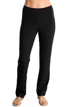 Great new pants made of Tencel Ponte fabric. The fabric is smooth and comfortable with a bit of stretch for comfort and shape retention. It looks very good - a perfect every day, everywhere pant. The wide waist of the same fabric doubled, no pinching, no discomfort. Pants have a high waist with an inside latex elastic and a straight leg line. Great for yoga but the fabric is thick enough for any occasion. 31" inseam. Fabric: a double knit of 83% Micro Tencel (wood pulp), 7% spandex. Made in U.S. Natural Clothing, Straight Leg Pant, Bamboo Clothing, Ponte Fabric, Wide Waist, Ponte Pants, New Pant, Ethical Clothing, Stay In Shape