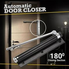 the automatic door closerr is open and ready to be used in any home or office