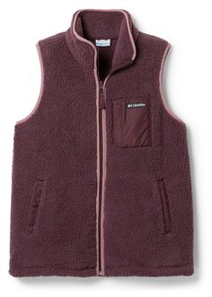 A toasty-warm and versatile layer  the women's Columbia West Bend Vest II is made with soft sherpa fleece and comes complete with a cinchable hem that helps seal out the elements. Fleece Vest Outfits For Women, Sherpa Vest Outfit, Fleece Vest Outfit, Vest Outfits For Women, Vests For Women, Vest Outfit, Sherpa Vest, Vest Outfits, Fleece Vest