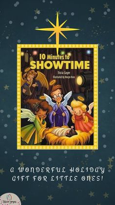 a christmas story with an image of the nativity scene and text that reads 10 minutes to show time