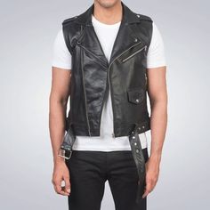 Leather Vest - Motorcycle Vest - Leather Jacket Men - Biker Vest - Men's Vest - Handmade Genuine Leather Custom Vest Black Leather Biker Vest *return policy* We do not compromise on quality and comfort. Return and Refund Policy: This item includes a 100% Money Back Guarantee! If you are not completely satisfied with your purchase for any reason, you received damaged, faulty product or you did not receive the size that you originally ordered, just send it back to our return address and we will is Leather Biker Vest, Biker Vest, Motorcycle Vest, Bee Costume, Vests Mens, Custom Jacket, Leather Vest, Mens Vest, Vest Outfits