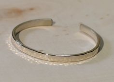 Hammered thick sterling silver cuff bracelet with by NiciLaskin Hammered Cuff Bracelet, Bracelet Elegant, Cave Creek, Sterling Silver Wire Wrap, Hammered Sterling Silver, Sterling Silver Cuff Bracelet, Sterling Silver Cuff, Hammered Silver, Sea Glass Jewelry