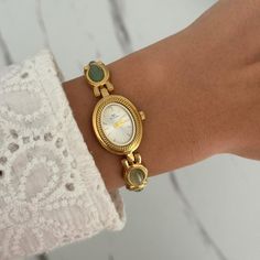 Vintage Women Watch, Gold Watch, Gemstone Watch, Dainty Watch, Vintage Watch, Dainty Gold Watch, Womens Gold Watch, Womens Watch, Watch Gift - Etsy Lady Watches, Vintage Apple Watch Band, Watches Women Fashion Classy, Gold Watches, Gold Watches Women, Vintage Apple, Watches Women Fashion, Watch Gifts, Christmas Jewelry