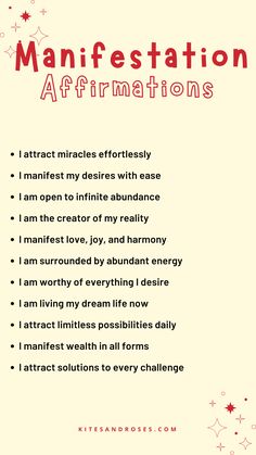 an affirmation poster with the words,'i attracts effort and satisfaction