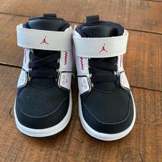 Jordan’s Toddler Sneakers Never Worn Fit My Son Scratch-resistant Jordan Shoes For Streetwear, Scratch-resistant Jordan Lace-up Shoes For Streetwear, Scratch-resistant Lace-up Jordan Shoes For Streetwear, Casual Low-top Jordan Shoes Scratch-resistant, Casual Low-top Scratch-resistant Jordan Shoes, Sporty High-top Sneakers For Playtime, Casual Jordan Shoes Scratch-resistant For Sports, Casual Scratch-resistant Jordan Shoes For Sports, Casual High-top Non-slip Basketball Shoes