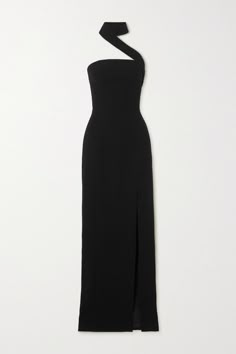 Crepe Maxi Dress, Soiree Dresses, Classic Black Dress, Looks Party, Maxi Styles, Ball Dresses, Fancy Dresses, Black Maxi Dress