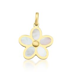 14K YELLOW GOLD MOTHER OF PEARL FLOWER PENDANT OR NECKLACE Pendant Dimension : 13.50mm Here is a dainty, delicate and simple, yet classy Flower Pendant or Necklace. This is 14k Solid Yellow Gold. ( We do not sell filled or plated jewelry) Perfect for everyday use. ---Absolutely stunning. Comes in a gift box.  ---Return Policy--- -You may return the unused item in its original condition for a full refund  within 14 days of items receipt date. - No Questions  Asked ! 100% Money Back Guarantee  -Be Yellow Gold Flower Charm Necklaces, Yellow Gold Flower Necklaces With Charms, Yellow Gold Flower-shaped Necklaces With Charms, Yellow Gold Flower-shaped Necklace With Charms, Yellow Gold Flower-shaped Jewelry With Charms, Yellow Gold Flower Necklace With Charm Pendant, Yellow Gold Flower Pendant Necklace With Charm, Yellow Gold Flower Necklace With Flower Charm, Mother's Day Yellow Gold Flower Pendant Necklace