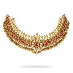 Reva Traditional Necklace Tussi Necklace, Jadtar Set, Indian Antique Jewellery, Jewellery Images, Mangalsutra Chain, Gold Necklace Pendant, Gold Temple Jewellery, Traditional Necklace, Bridal Necklace Designs