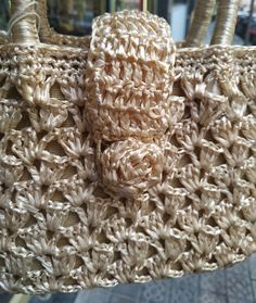 "Welcome! A beautiful vintage beige raffia handbag In good vintage condition! Measures: W: 9.24\" (24 cm) H with handles: 9.24\" (24 cm) Deep: 3.5\" (8 cm) Thanks for stopping by!!IMPORTANT: Due to the delicate situation We're all going through, and in order to keep the safety of courier workers too, all orders will be dispatched when alert sanitary finished. You can purchased or reserve items like always. Thanks so much for your understanding." Beige Crochet Satchel With Detachable Handle, Wax Flower Crown, Raffia Handbag, Market Basket Bag, Spain Fashion, Retro Purse, Straw Beach Bag, Straw Basket, Basket Tote