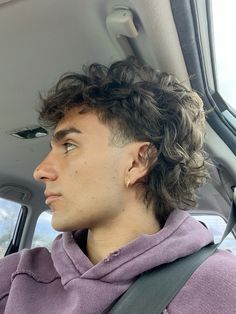 Best Curly Hairstyles Men, Mullet Fade Taper, Short Curly Modern Mullet, Blonde Highlights On Dark Men’s Hair, Short Wavy Hair Men Layered Hairstyles, Curly Haired Mullet Men, Soft Curly Mullet Men, Surfer Curtains Hair Men Curly, Wavy Modern Mullet