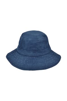 Bronte Bucket Hat - Ocean Blue**Organically Plant Dyed** Traveling Wardrobe, Bucket Hat Fits, Dyed Linen, Plant Dyes, Beach Essentials, Sustainable Gifts, Beach Babe, Summer Accessories, Folded Up