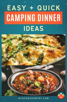 Make your next camping trip a breeze with these quick and simple camping meal ideas! From stovetop recipes to foil pack dinners, these meals are perfect for busy campers looking to save time. Easy to prepare and perfect for breakfast, lunch, or dinner, these meals offer the ultimate convenience and taste to keep you going on all your outdoor adventures. Learn more about Camping Dishes. Quick Camping Meals, Campfire Recipes, Hearty Stew, Camping Dishes, Foil Packet Meals, Foil Packet, Camping Dinners