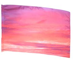 a pink and purple sky with clouds in the distance on a white background is shown