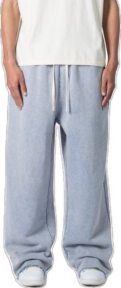 140 Lbs, Baggy Sweatpants, Fabric Details, Baggy Fits, Fleece Fabric, Sweatpants, Light Blue, Size Medium, Fabric