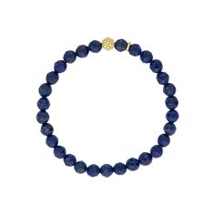 Lapis gemstone bracelet with an 18K gold Caviar beaded station that is ideal to style with various bracelets for a unique look. Engraved Items, Gemstone Bracelet, Bead Bracelet, Bracelet Sizes, Live Lokai Bracelet, Blue Topaz, Citrine, Statement Rings, Gemstone Jewelry