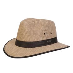 The Black Creek safari hat is made of durable hemp. It is lightweight, stylish and features an olive green trim. #menshats #mensfashion #hats #hatsformen #safaristyle Beige Panama Hat For Outdoor With Short Brim, Beige Panama Hat With Short Brim For Outdoor, Beige Brimmed Panama Hat For Outdoor, Beige Fedora With Short Brim For Outdoor, Beige Short Brim Fedora For Outdoor, Brown Fedora Sun Hat For Outdoor Activities, Travel Fedora With Upf 50+ In Brown, Beige Panama Hat For Outdoor, Casual Fedora Straw Hat For Outdoor Activities