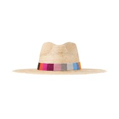 Sunshine Tienda® Mini Rosita Palm Hat White Adjustable Hat For Vacation, White Adjustable Sun Hat For Vacation, Adjustable White Hat For Vacation, Playful Adjustable Hats With Upf 50+, Adjustable Short Brim Hat For Sunbathing, Adjustable Curved Brim Sun Hat For Poolside, Multicolor Flat Brim Panama Hat, Playful Brimmed Straw Hat For Summer, Pink Vacation Hat With Curved Brim