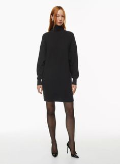 MACLEAN DRESS | Aritzia Merino Wool High Neck Turtleneck For Fall, Cashmere Sweater Dress For Work In Fall, Winter Layering Turtleneck Sweater Dress, Winter Turtleneck Sweater Dress For Layering, Winter Cashmere Sweater Dress For Work, Wool Turtleneck Sweater Dress For Winter, Turtleneck Wool Sweater Dress For Fall, Wool Turtleneck Sweater Dress For Fall, Fall Wool Turtleneck Sweater Dress