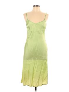 C.C. Outlaw Cocktail Dress Size: 10 Green Dresses - used. 100% Acetate, Midi, Square, Midi/Calf Length, Sleeveless | C.C. Outlaw Cocktail Dress: Green Dresses - Size 10 Green Silk V-neck Slip Dress, Green Formal Slip Dress For Summer, Green Sleeveless Formal Slip Dress, Spring Silk Knee-length Slip Dress, Green Silk A-line Midi Dress, Lined Knee-length Slip Dress For Spring, Fitted Green A-line Slip Dress, Green Sleeveless Silk Midi Dress, Green Silk Sleeveless Midi Dress