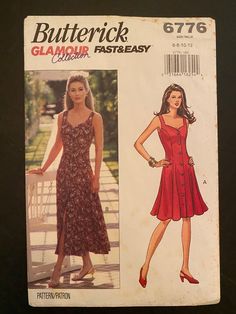 Butterick 6776 darling vintage sundress that can be made midi length or knee length. This is such a great dress to throw on for hot days on vacation, honeymoon or just running errands. Retro A-line Summer Dress, Fitted Bodice Sundress In Midi Length For Day Out, Fitted Bodice Midi Sundress For Day Out, Fitted Bodice Midi Length Sundress For Day Out, Summer Vacation Dress With Fitted Bodice, Summer Midi Dress Lined And Mid-length, Summer Dresses With Lined Fitted Bodice, Lined Mid-length Midi Summer Dress, Fitted Mid-length Sundress For Summer