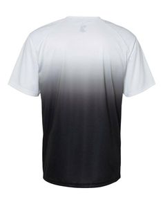 Ombre T-Shirt - BLACK - 3XL | Badger Sport Ombre T-Shirt in Black Size 3XL | Polyester Sporty Jersey T-shirt For Training, Breathable Dri-fit Short Sleeve Jersey, Short Sleeve Sports Jersey, Sporty Short Sleeve Moisture-wicking Jersey, White Breathable Short Sleeve Jersey, White Short Sleeve Jersey With Moisture-wicking, Team Spirit White Moisture-wicking Activewear, White Team Spirit Moisture-wicking Activewear, Sporty Breathable Jersey T-shirt