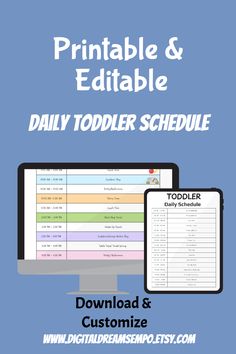 Dive into our Daily Schedule Toddler Bundle and transform your little one's environment! Our fully customizable Canva template and printable PDF forms help you plan engaging activities, track progress and keep things running smoothly. Perfect for daycares and preschools! Toddler Daily Schedule, Preschool Forms, Toddler Schedule, Daily Schedule, Gross Motor, Toddler Room