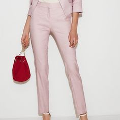 I Own A Pair Of These Babies And Love Them. The Color Makes The Pant. Can Be Dressed Up Or Down. These Are New With Tags Size 8r. Spring Office Tapered Leg Dress Pants, Tailored Bottoms For Office In Spring, Tailored Spring Office Bottoms, Spring Office Bottoms With Welt Pockets, Fitted Pants With Welt Pockets For Spring, Tailored Straight Leg Pantsuit For Spring, Tailored Straight Leg Spring Pantsuit, Tailored High-waisted Dress Pants For Spring, Spring High-waisted Pantsuit With Welt Pockets