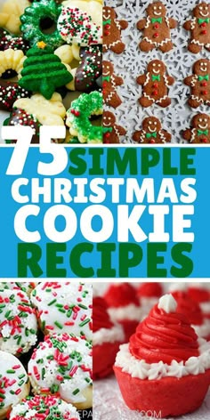 christmas cookie recipes with the title overlay