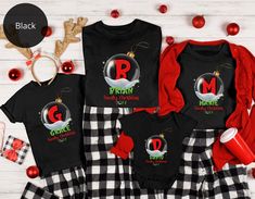 Introducing our New Family Christmas Shirt ! Embrace the festive spirit and create lasting memories with our charming, coordinated apparel for the whole family. NOTE: Pajama pants not included, only sell Shirt/Sweatshirt/Bodysuit in this listing *Each item needs to be added to the cart separately but can be purchased in the same order* 👉 Unisex T-shirt Bella+Canvas 3001 - 100% Airlume combed and ringspun cotton. - Soft cotton and quality print make users fall in love with it over and over again Matching Christmas Pajamas Family, Christmas Pajamas Family, Couple Pajamas, Matching Christmas Pajamas, Matching Pjs, Christmas Matching, Matching Sweaters, Christmas Pjs, Matching Tees