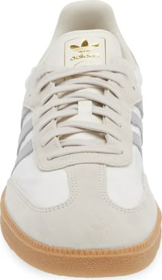 adidas Gender Inclusive Samba OG Sneaker | Nordstrom Christmas Wishlist Shoes, Beige Sambas, Womens Sambas, Cute Sambas, Lifestyle Sneakers Women, Colored Sneakers, Staple Shoes, Samba Shoes, Fall Sneakers