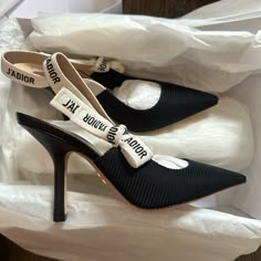 Dior J’adior Slingback Pumps - Brand New In Box. Never Worn, I Received It As A Gift. Classic Shoe By Dior That Will Never Go Out Of Style. Note: Box Lid Has A Few Small Stains.