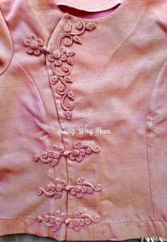 Chinese Button Knot, Button Knot, Vintage Floral Blouse, Burmese Clothing, Ribbon Embroidery Tutorial