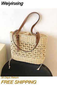 Shipping: Worldwide Express Shipping AvailableDelivery time: 🚚7-15Days Fast ShippingReturns: Fast refund,💯100% Money Back Guarantee. Kawaii Tote Bag, Handbag 2022, Weave Bag, Small School Bags, Luxury Shoulder Bag, Beach Basket, Woman Shoulder, Weave Shop, Womens Messenger Bag