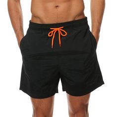 PRICES MAY VARY. This mens swim board shorts has a great look and cool fit. Easy Care, Machine Wash. If you're looking for satisfactory swimming trunks, this is the one you need. If you're not happy with your purchase, contact us to change for free. Fabric: 100% Polyester suede fabric, Soft and Comfort, Water repellent, No pilling, Pre-shrunk, Sun protection, Breathable and Lightweight. Swimming trunks for men with great quick dry function, generally take 5 to 10 minutes. Dri fit swimsuits with Black Nylon Shorts For Beach Season, Short Swim Trunks With Pockets For Water Sports, Black Short Swim Trunks For Water Sports, Black Short Swim Trunks For Swimwear, Outdoor Swimwear With Built-in Shorts For Beach Season, Black Sporty Shorts For Water Sports, Short Swimwear For Beach Season, Moisture-wicking Black Beachwear Shorts, Black Moisture-wicking Beachwear Shorts