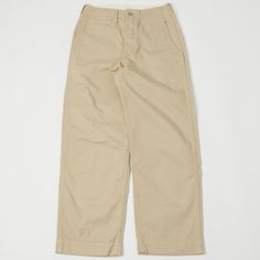 Inspired by the iconic M-41 chino worn by the U.S. Army during WWII, Full Count have released a trouser which really lives up to the brand’s reputation for authenticity and quality. The 1201 chino is a loose fitting trouser with a deep rise which allows for comfort and maximum breathability. Just like the 1941 version these chinos have a flat felled seam on both the inner and outer leg seams and slip watch pocket at the waistband. The 1201 from Full Count is a faithful reproduction of the M-41 w Army Surplus Store, Felled Seam, Flat Felled Seam, Watch Pocket, Army Surplus, Stylish Pants, Khaki Chinos, Clothing Co, Military Fashion