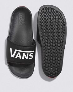 Vans Slippers, Vans Aesthetic, Vans Slides, Summer Slide, Vans Black, Slide Sandals, Black Sandals, Slides, Sandals